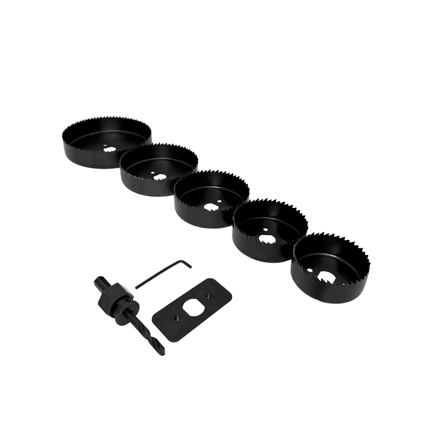 Набор кольцевых пил по дереву, 64 - 127 мм 8 шт. VertexTools 0282-8