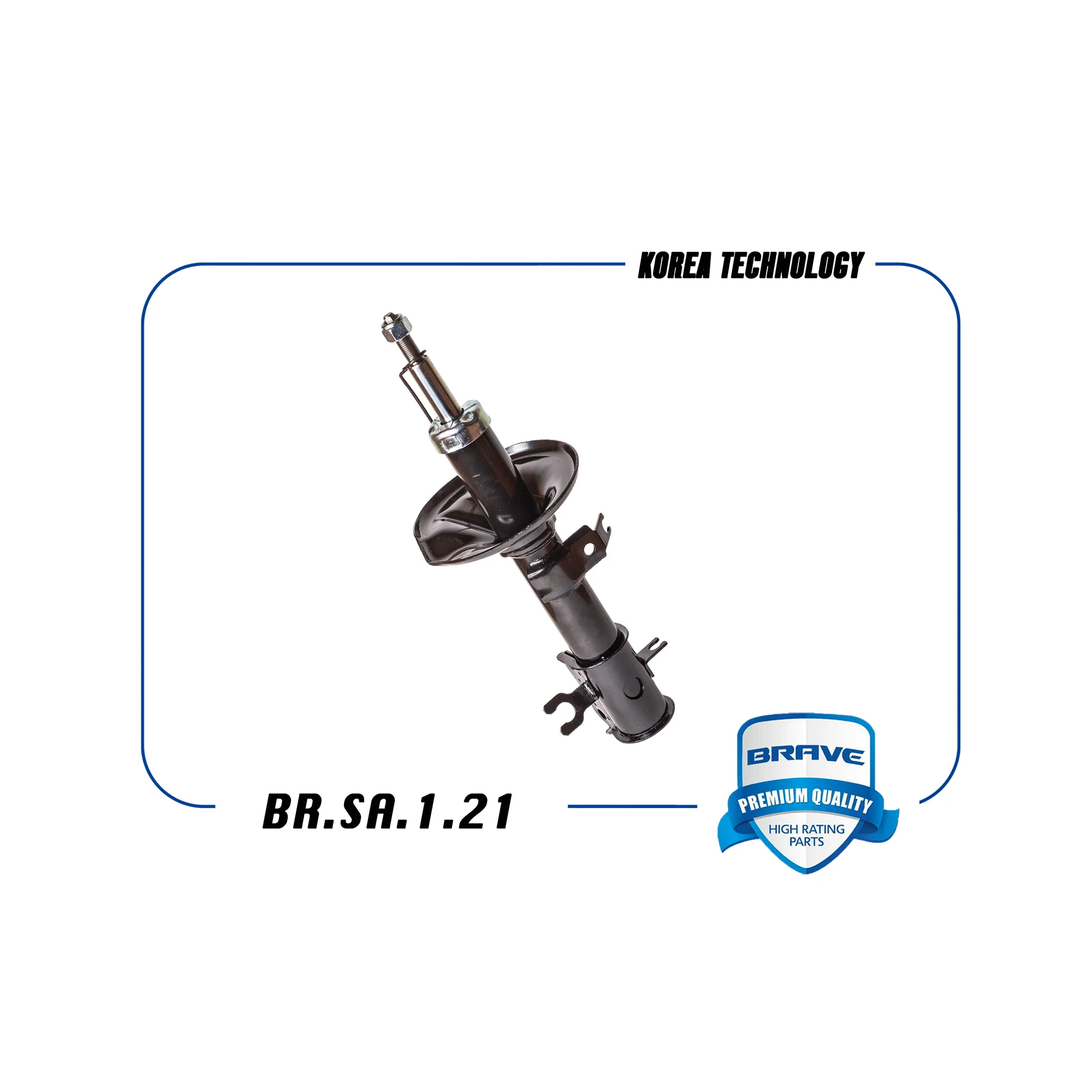Амортизатор передний правый 96586888 BR.SA.1.21 Chevrolet Aveo Т200 03-08 газовый