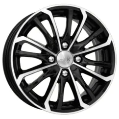 Диск литой R15 6J 4x108/65.1 ET18 КИК Рим Алмаз черный 14381