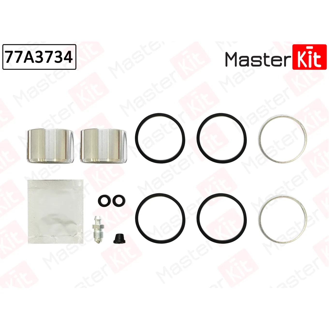 Ремкомплект тормозного суппорта+поршень Land Rover DEFENDER 1990 - 2016 MASTERKIT 77A3734