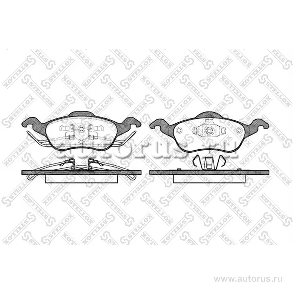 Колодки дисковые п. Ford Focus 1.4i-2.0 STELLOX 702000L_SX
