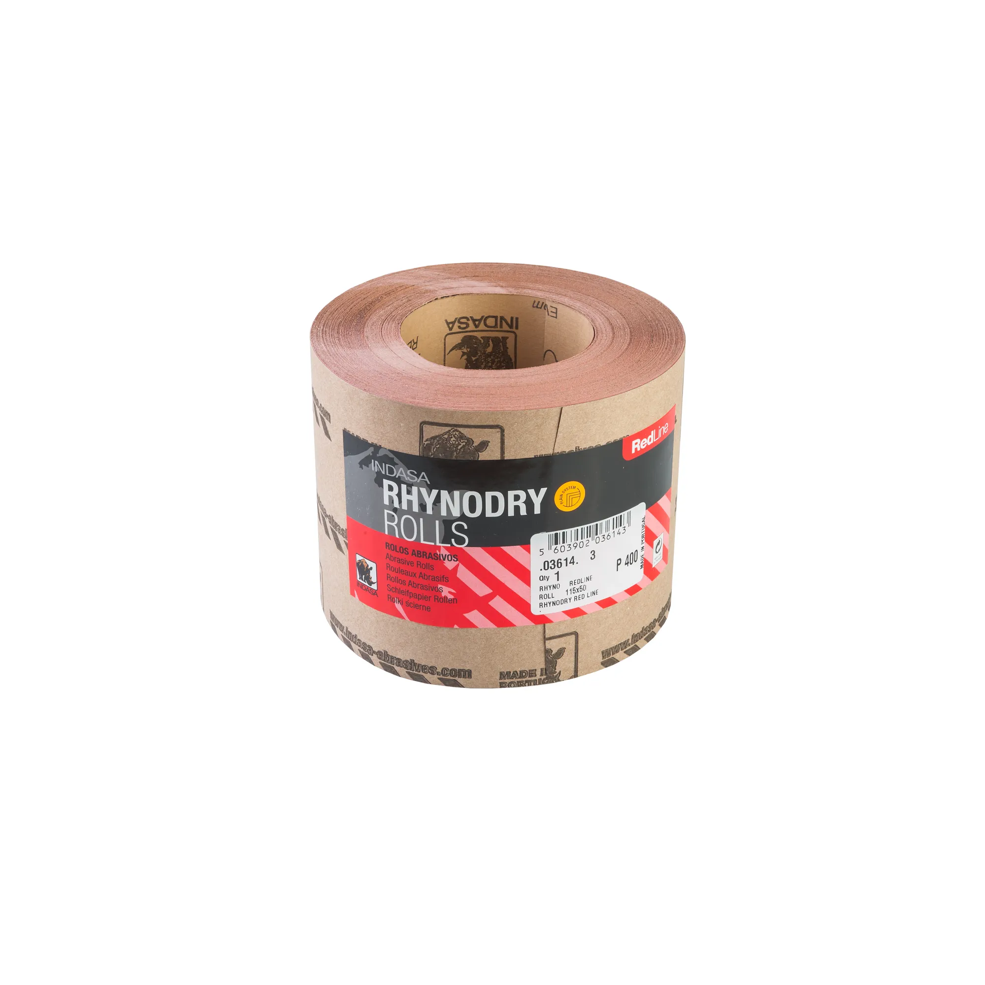 Рулон RHYNODRY 115 мм x50 м Р400 Indasa 03614