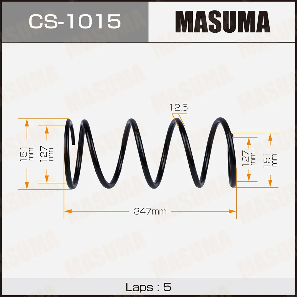 Пружина передняя TOYOTA COROLLA MASUMA CS-1015