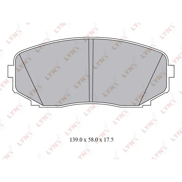 Колодки тормозные передние MAZDA CX7 2.22.3T 09gt / CX9 3.53.7 07gt LYNXauto BD-5116