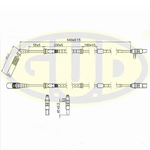 ДАТЧИК ABS ЗАДН BMW X5 E53 G.U.D gabs01218