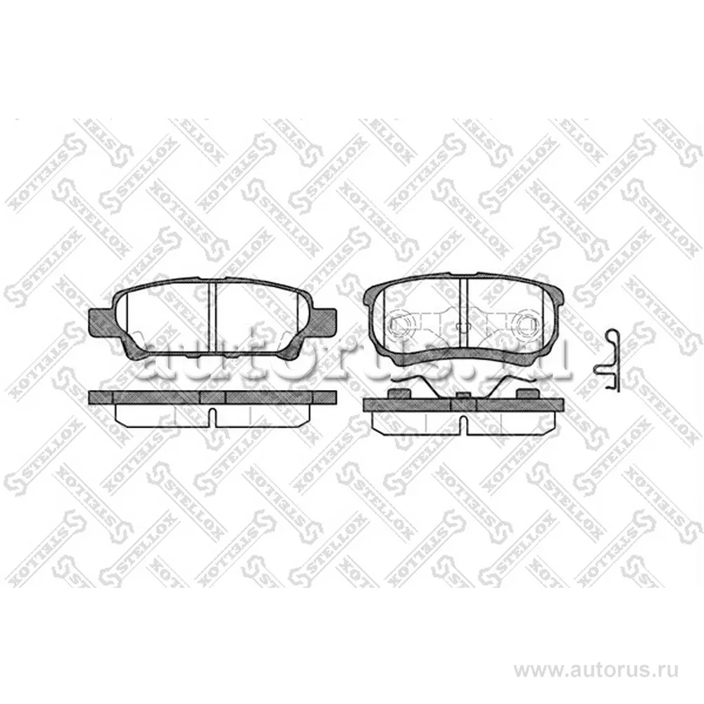 Колодки дисковые з. Mitsubishi Outlander STELLOX 1062 002-SX