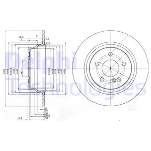 Диск тормозной DELPHI BG3757