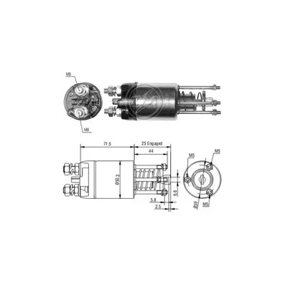 Реле втягивающее FIAT ERA ZM3651