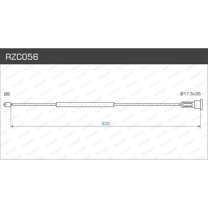Тросы стояночного тормоза RENZO RZC056