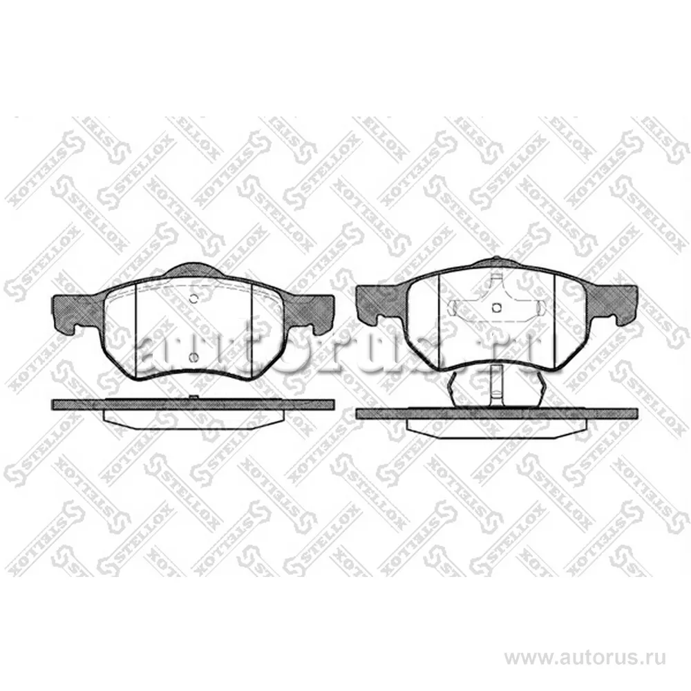 Колодки дисковые п. Chrysler Voyager/Grand Voyager,Do STELLOX 893 000-SX