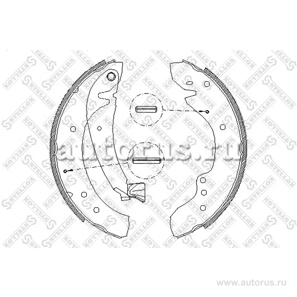 Колодки барабанные Peugeot Boxer, Citroen Jumper , Fiat Ducato 94- STELLOX 729 100-SX