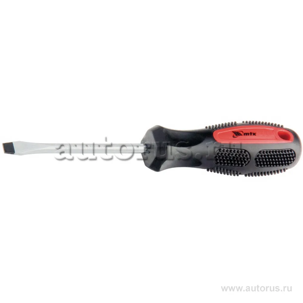 Отвертка Anti-Slip, SL6, 0x100 мм, CrV, двухкомп. рукоятка MATRIX 12220