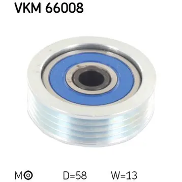 Ролик ремня приводного SUZUKI IGNIS/SWIFT/SX4 1.0-1.6 98- SKF VKM 66008