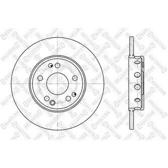 Диск тормозной передний комплект 2шт. OPEL ASCONA/AST STELLOX 60203606K_SX