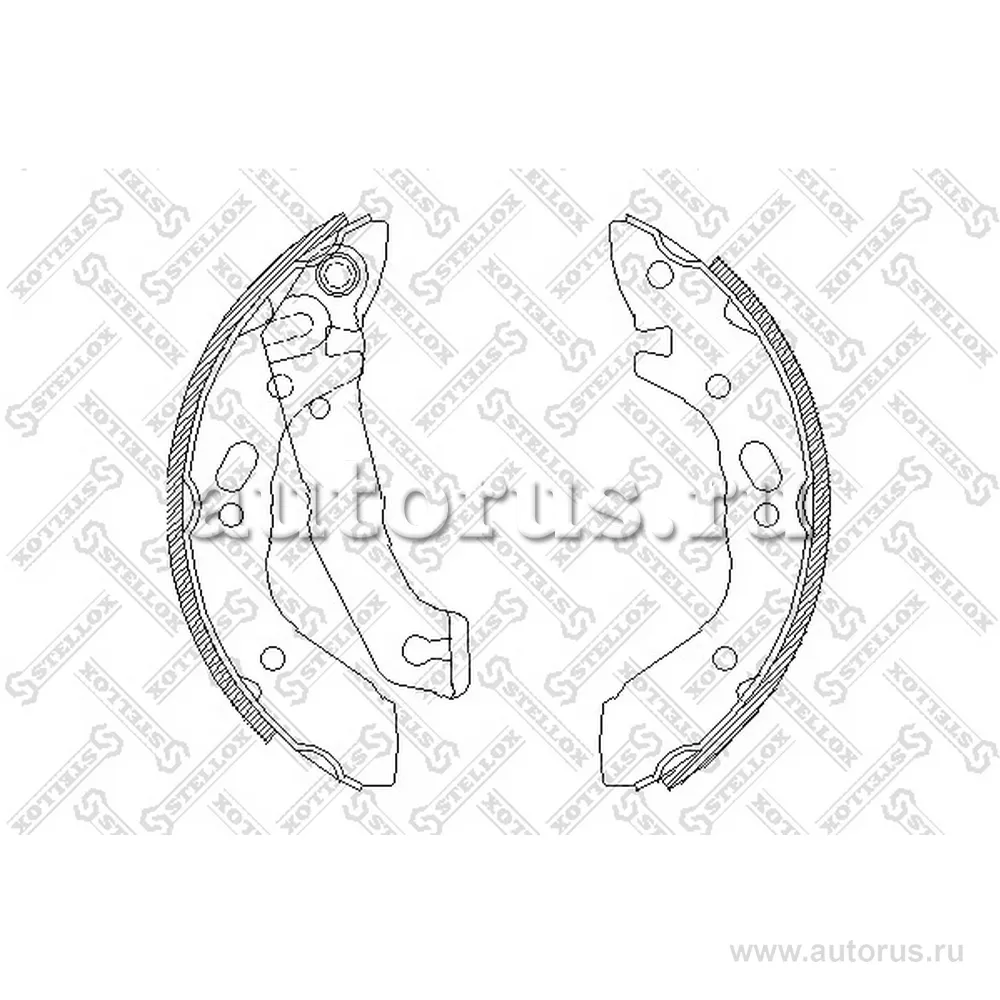 Колодки барабанные Hyundai Poni all 89-95/Accent 1. STELLOX 412 100-SX