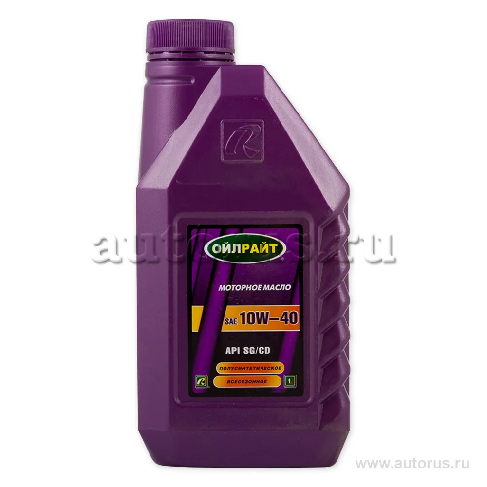 Масло моторное OILRIGHT Мотор Оил 10W-40 полусинтетическое 1 л 2359