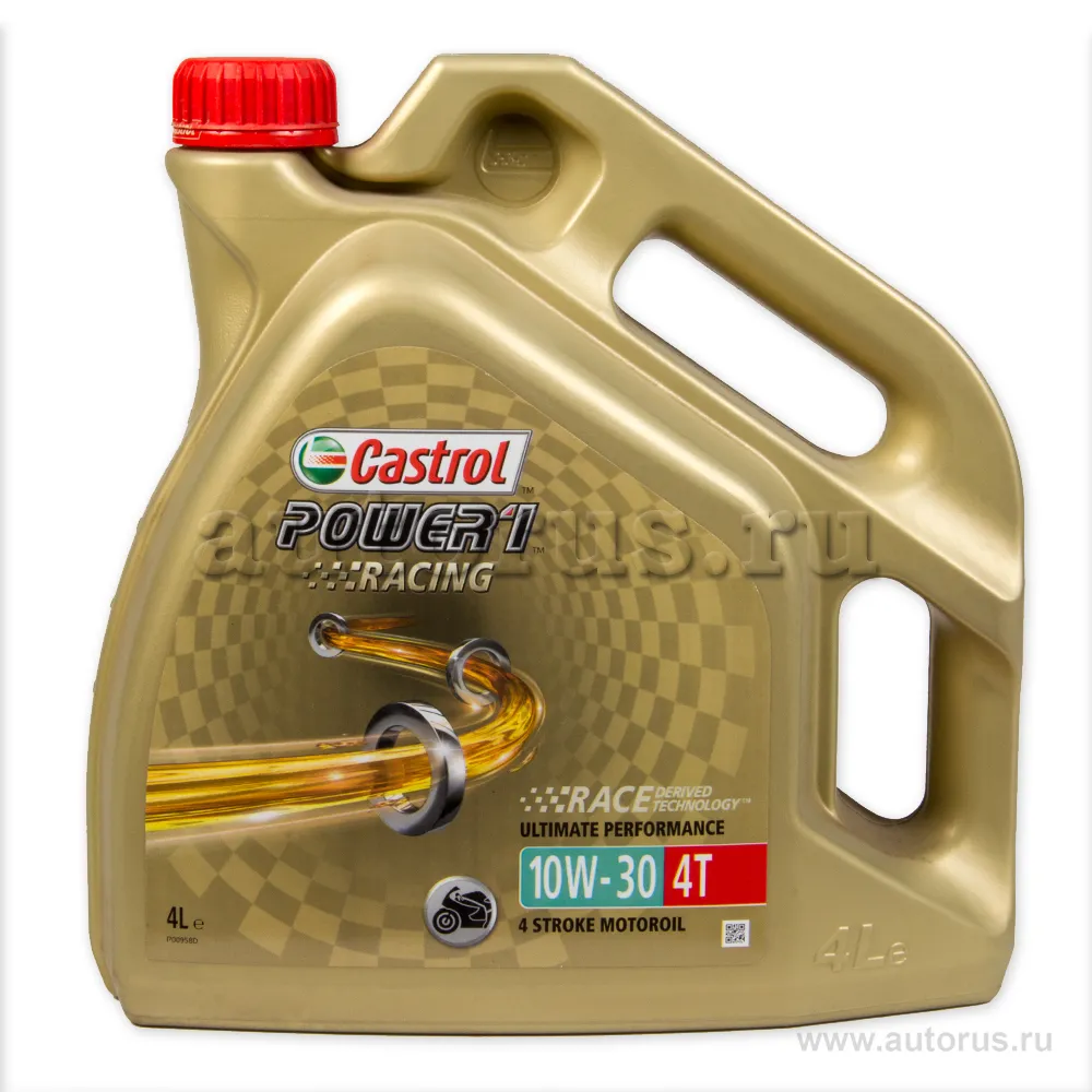 Масло моторное 4T Castrol Power 1 Racing 10W30 синтетическое 4 л 15A0BF