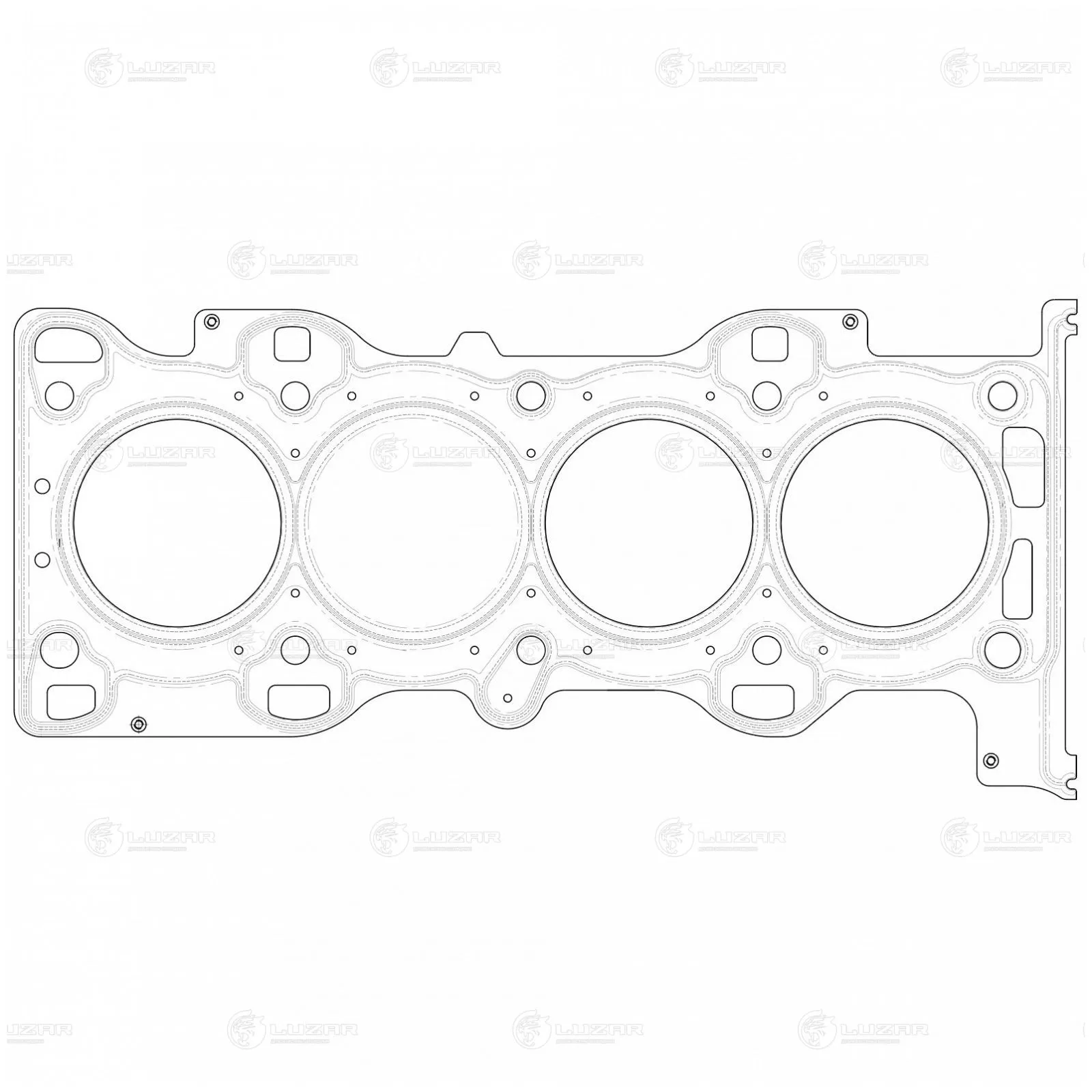 Прокладка ГБЦ LUZAR LES 11002