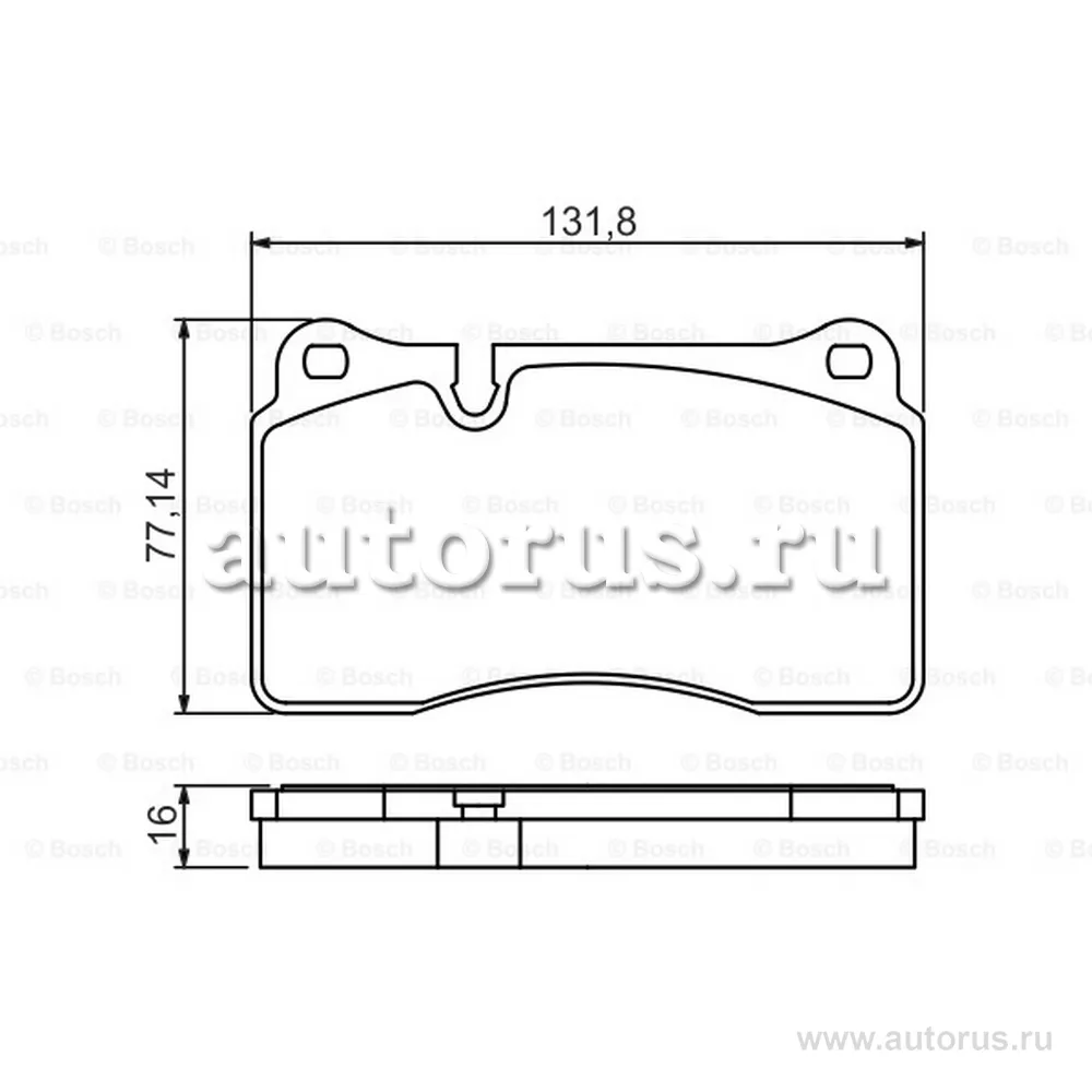 Колодки тормозные передние BOSCH 0 986 494 207