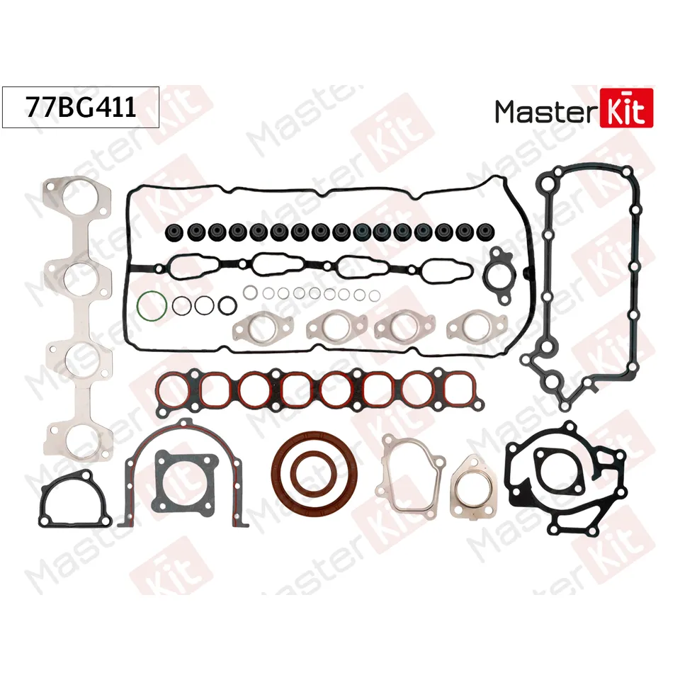 Комплект прокладок Kia SORENTO I (JC) D4CB MASTERKIT 77BG411