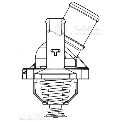 Термостат (АЛЮМ. корпус) для Ford Mondeo (07-)/Mazda CX-7 (07-) 2.3i/2.5i (82°С LUZAR LT 1020