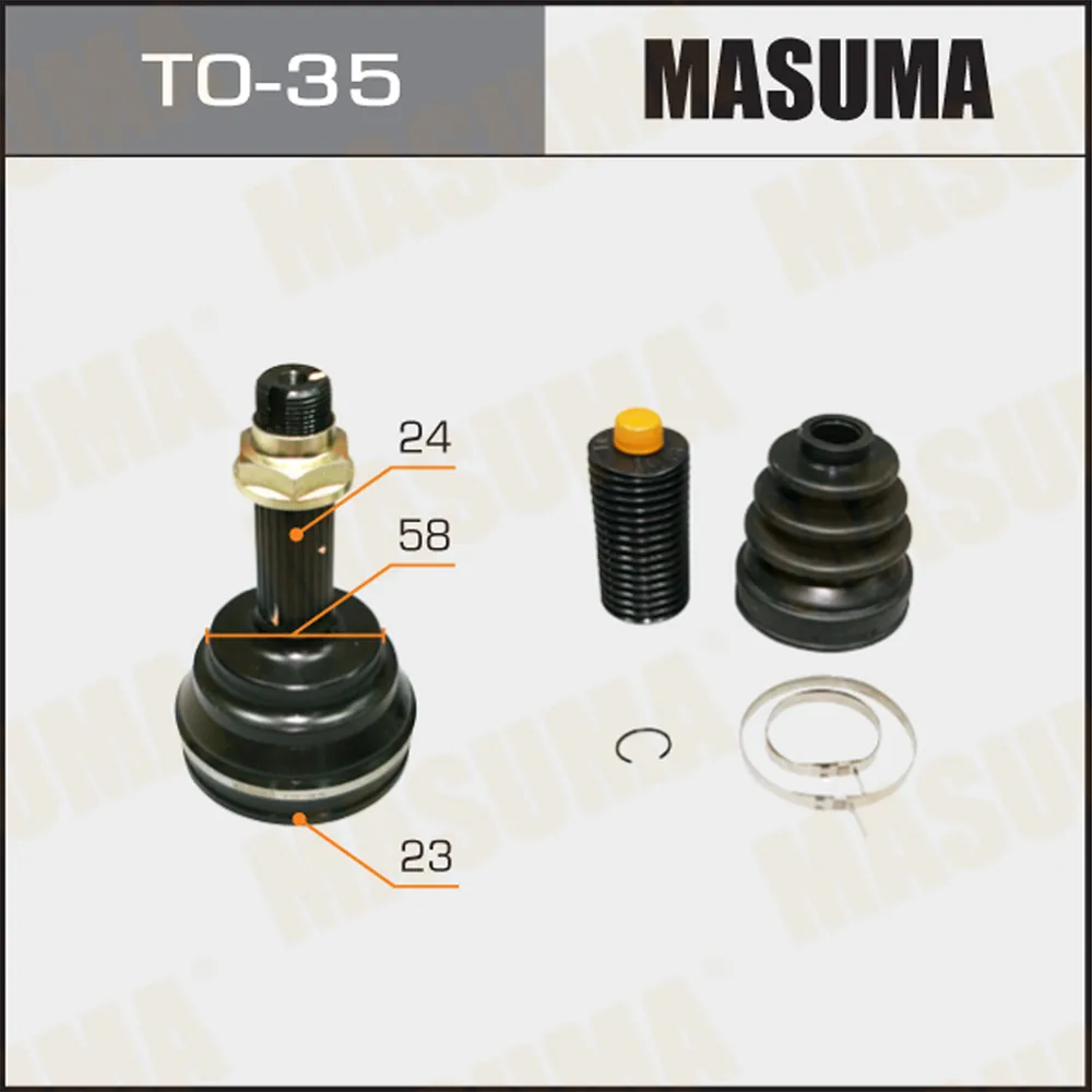 ШРУС наружный к-кт Toyota Yaris 1.5i/1.4D/Yaris Verso 1.3i/1.4D 99 MASUMA TO35