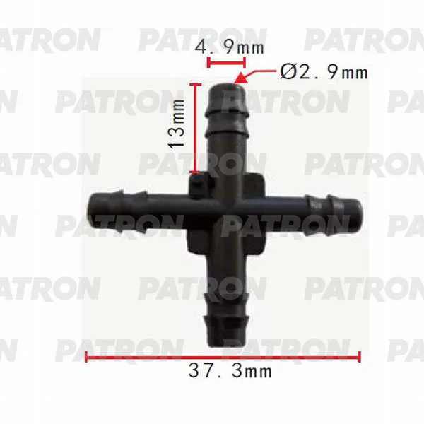 Тройник для Крестообразный 5x5x5x5 PATRON P370828