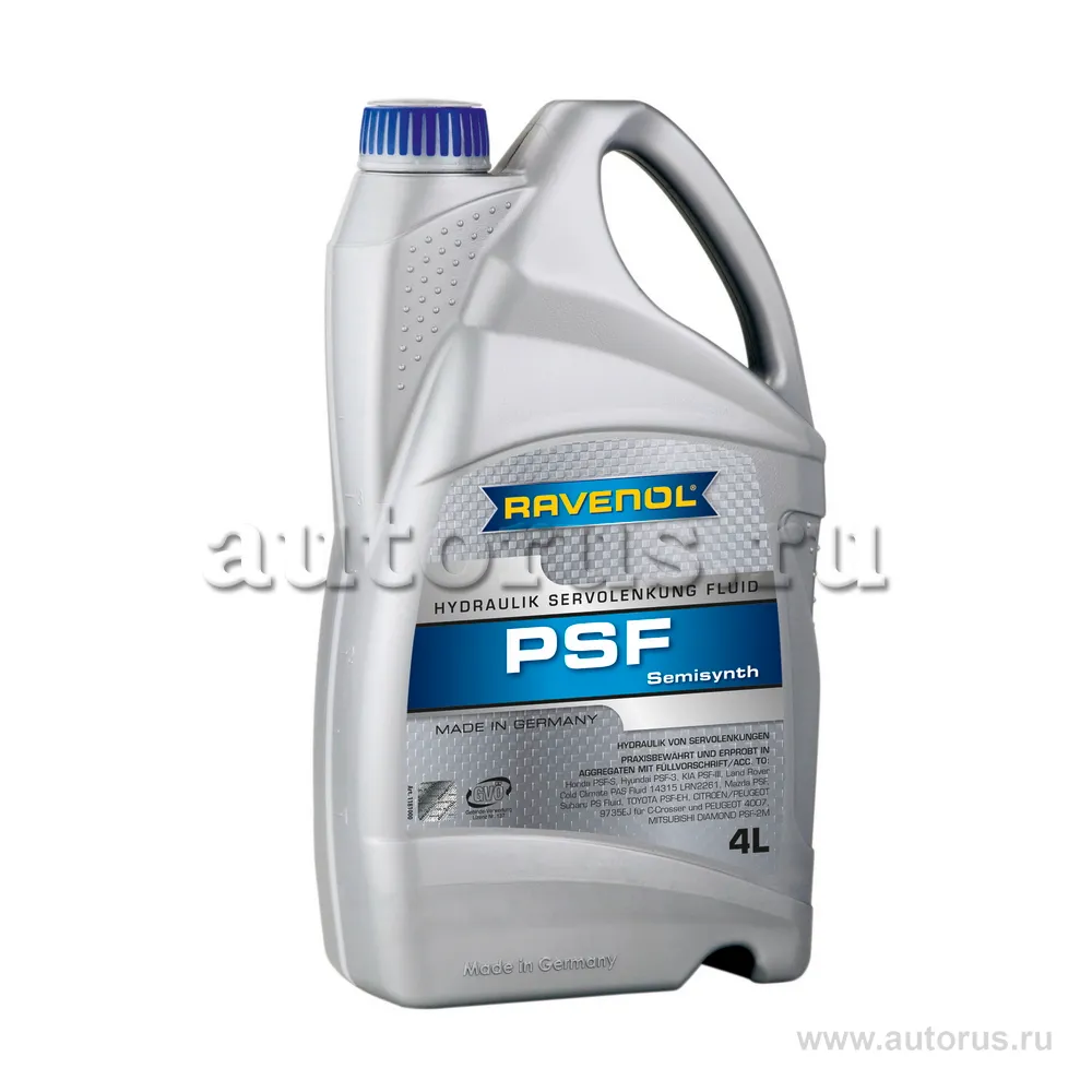 Гидравлическое масло RAVENOL PSF Fluid (4л) new 1181000-004 (4014835736399)