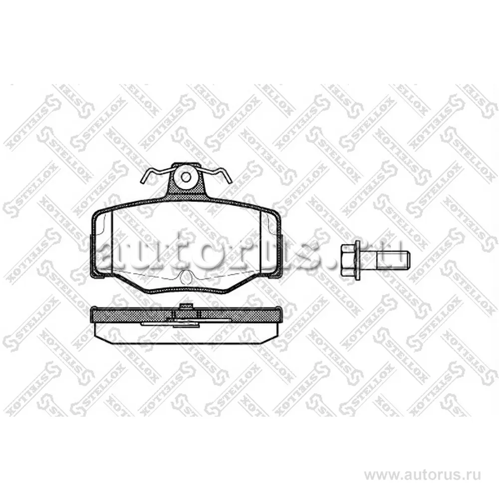 Колодки диск. задн. с антискр. пл. Nissan Primera 1.6-2.0/2.0TD 90 STELLOX 354 000B-SX