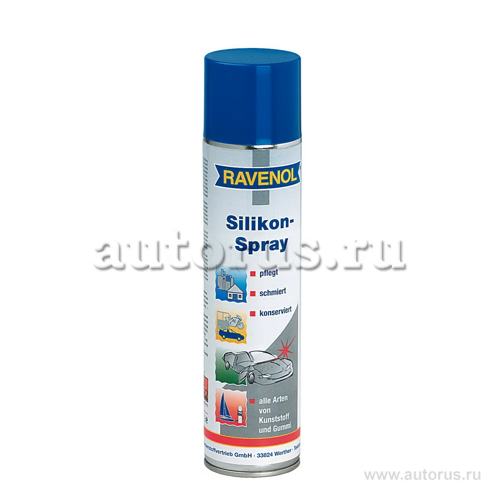 Силиконовый очиститель смазка RAVENOL Silikon-Spray (0,4л) 1360033-400 (4014835300552)
