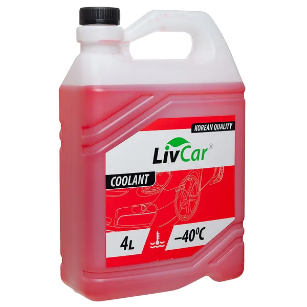Антифриз LIVCAR Coolant G11 готовый -40 красный 4 л LCA40-004R