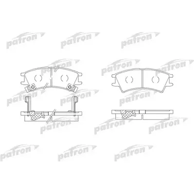 Колодки тормозные дисковые передн HYUNDAI: ATOS 98-, ATOS PRIME 99- PATRON PBP1326