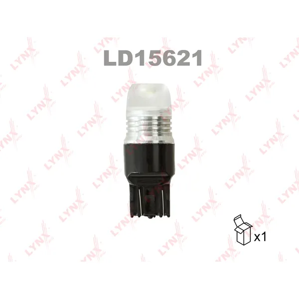 Лампа светодиодная 12V W21/5W 21/5W W3x16q 7000K LYNXauto LD15621