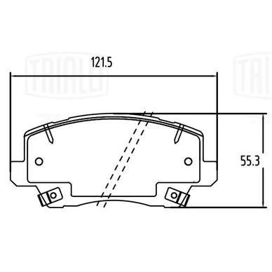 Колодки торм. для а/м Kia Picanto (17-) диск. перед. т/с Akebono (PF 2383) TRIALLI PF 2383