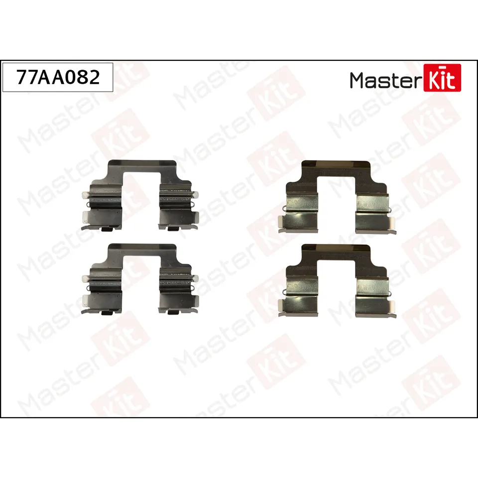 Комплект учтановочный тормозных колодок LAND ROVER Range Rover III 09- MASTERKIT 77AA082