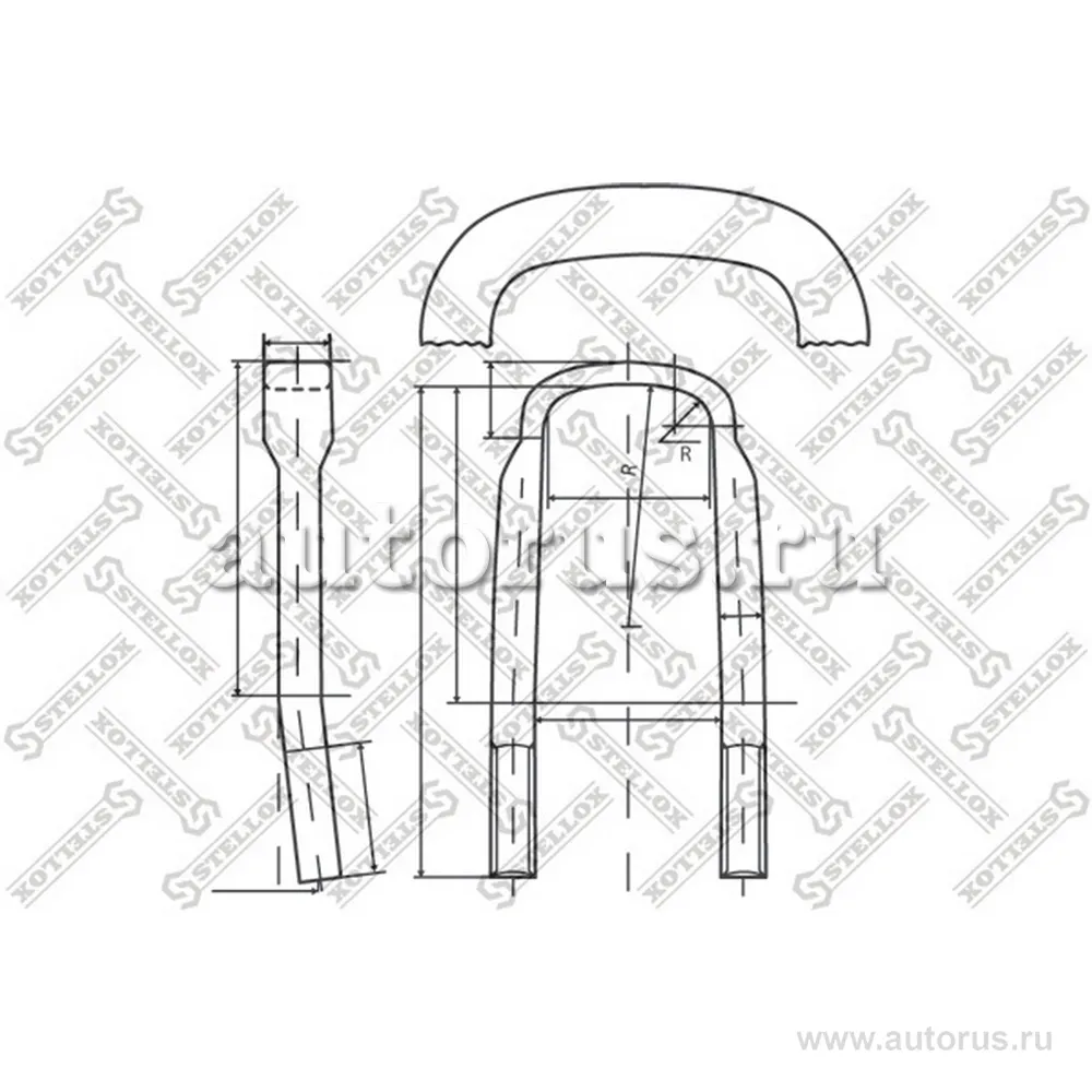 Стремянка Scania P/R-Serie AD u102xM22x2.5x425-P STELLOX 8464194_SX