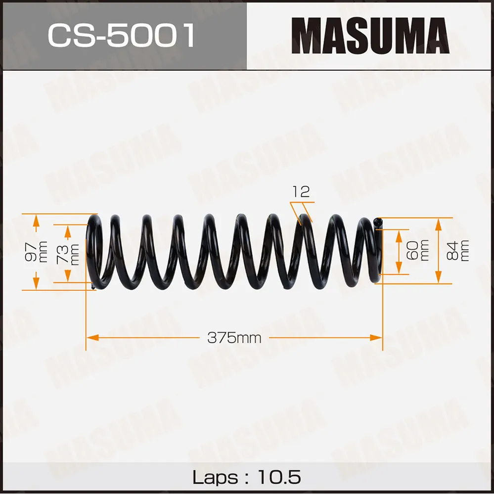 Пружина передняя HONDA CR-V MASUMA CS-5001
