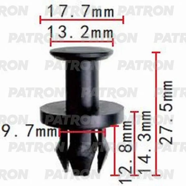Клипса пластмассовая VAG применяемость: заклепка распорная PATRON P371400