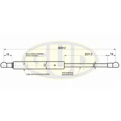 АМОРТИЗАТОР БАГАЖНИКА NIS PRIMASTAR (X83) 09/02- 730N L905/307MM G.U.D GGS020374