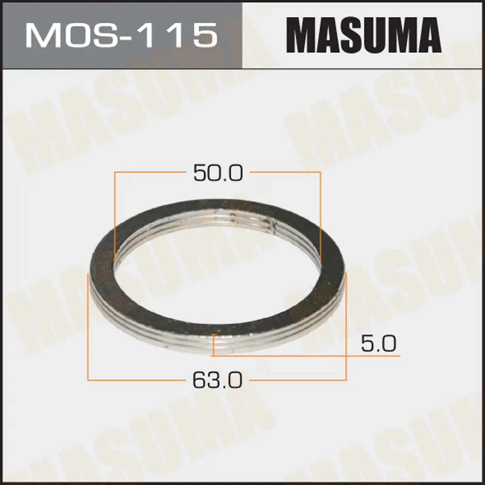 Кольцо глушителя 50x63 MASUMA MOS-115