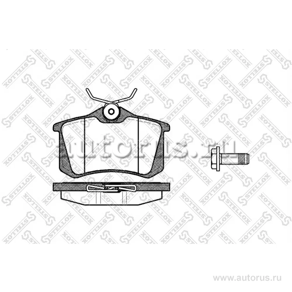 Колодки дисковые з. Skoda Octavia, VW Golf STELLOX 274 005B-SX
