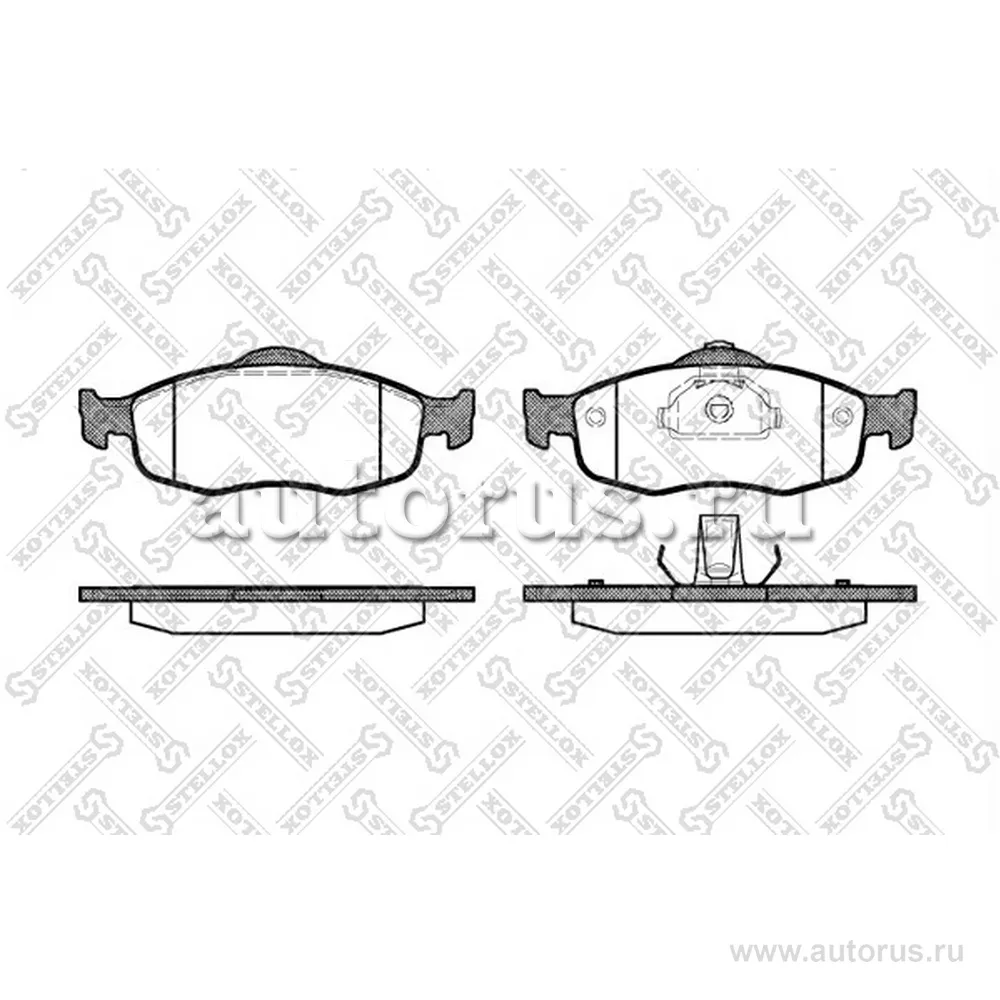 Колодки дисковые п. Ford Mondeo 1.6-2.5/1.8TD 93-00/ STELLOX 443 000-SX