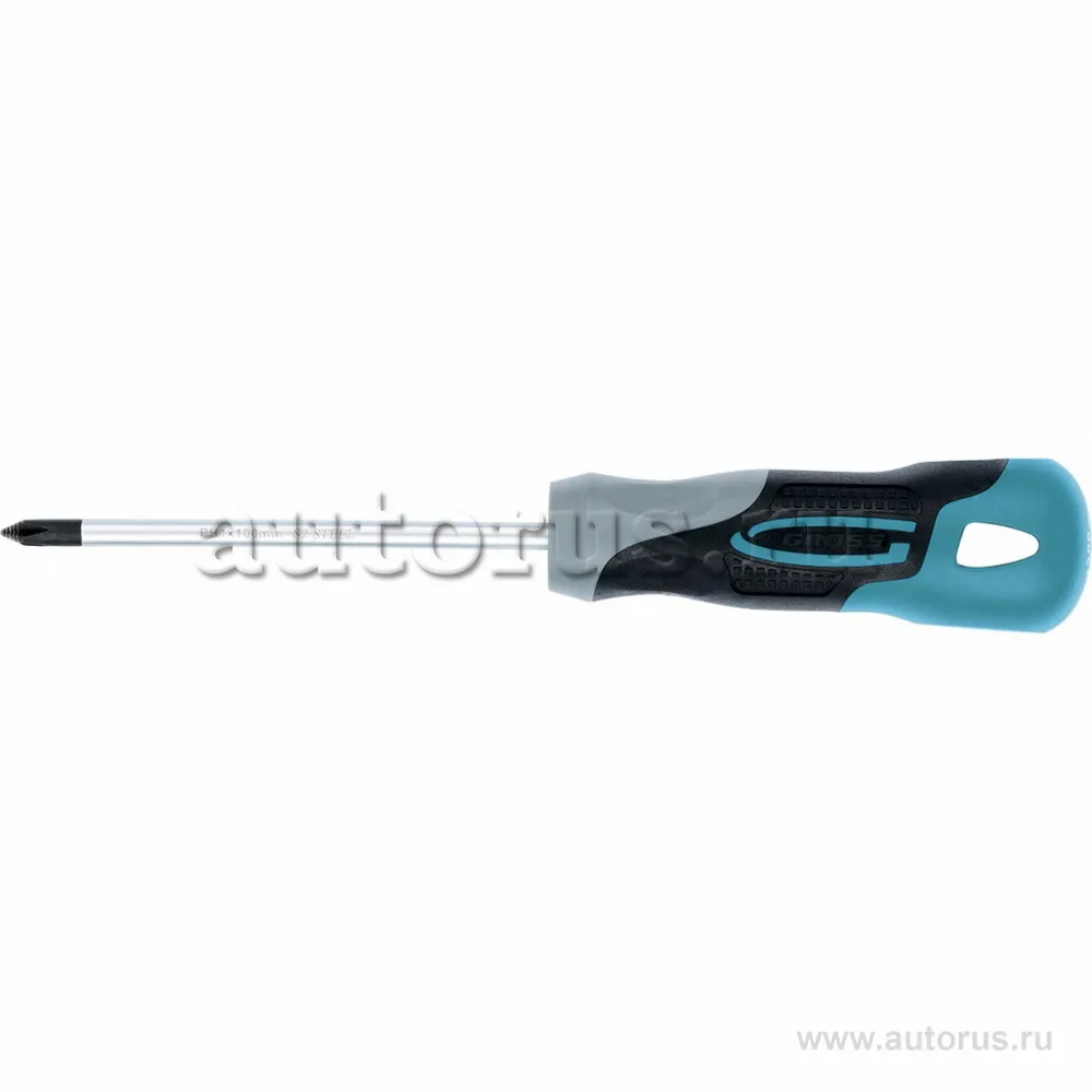 Отвертка PH1x100 мм, S2, трехкомпонентная ручка GROSS 12140