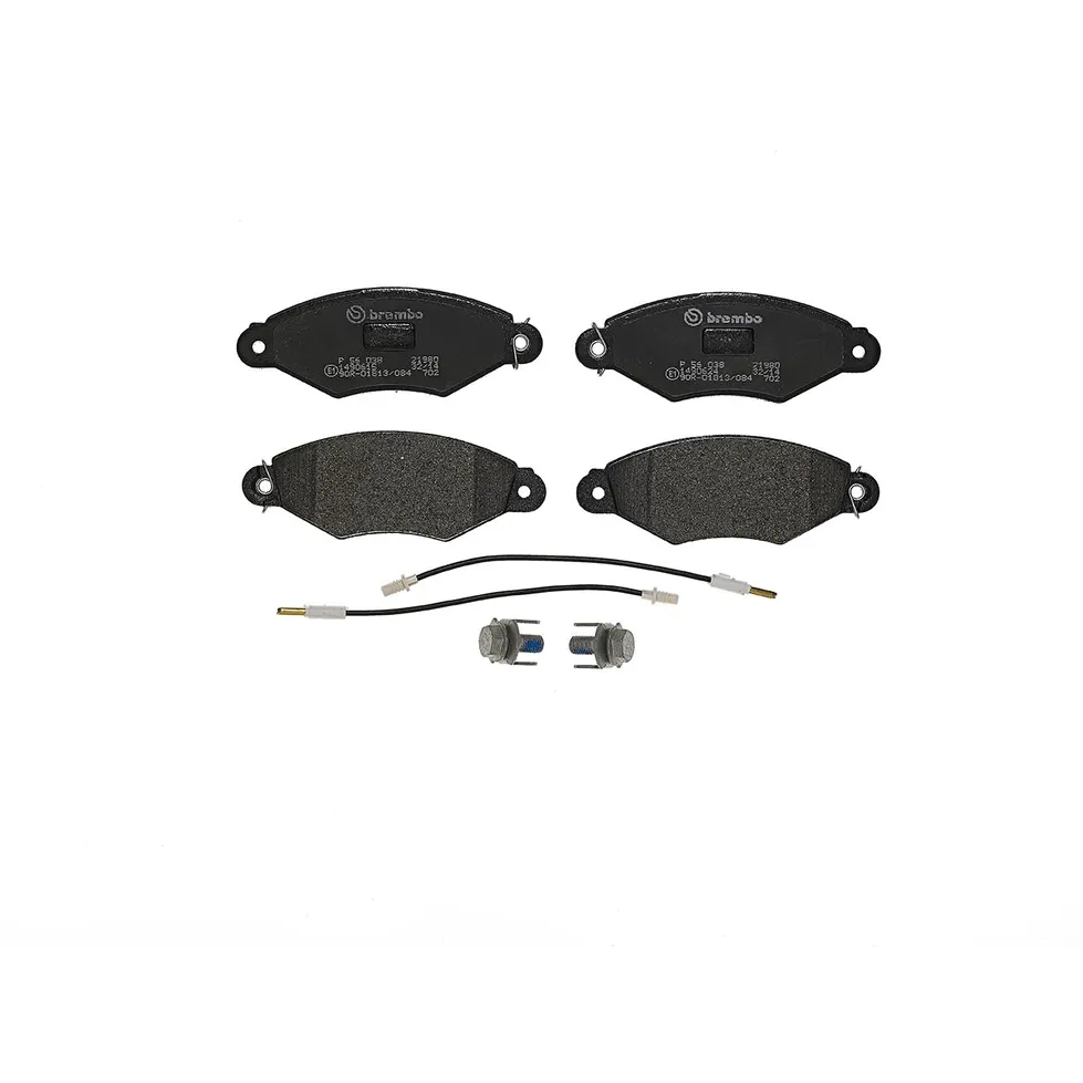 Колодки дисковые п. Peugeot 206 1.1i-1.9D 97-01 /306 1.4 97-00 BREMBO p56038