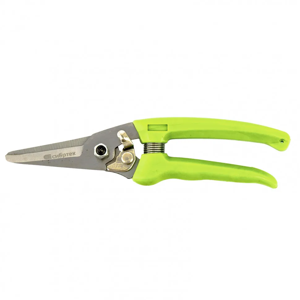 Секатор цветочный, пластиковые рукоятки СИБРТЕХ 60494