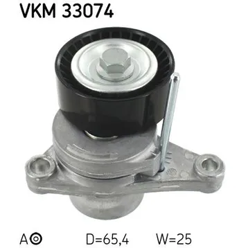 Натяжитель ремня с роликом citroen c2 c3 c4, peugeot 1007 207 307 1.1 1.4 1.6 03 SKF SKF VKM33074