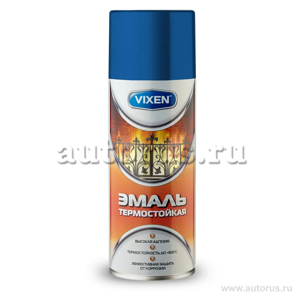 Эмаль термостойкая, VIXEN синий, аэрозоль 520 мл VX-53008