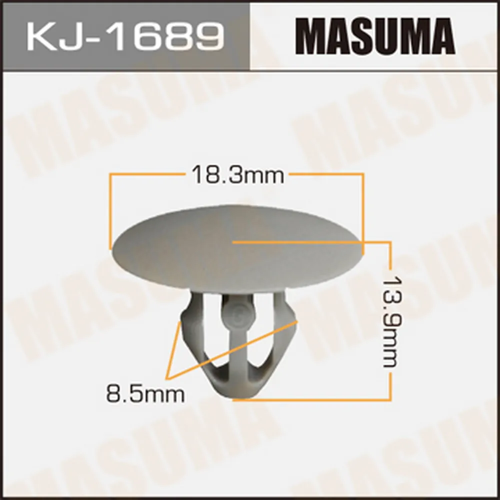 Клипса универс. 1689-KJ [уп.50] MASUMA KJ-1689