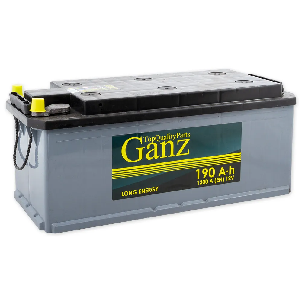 Аккумулятор GANZ Standart 190 А/ч R+(4) 514x218x210 B EN 1300 А