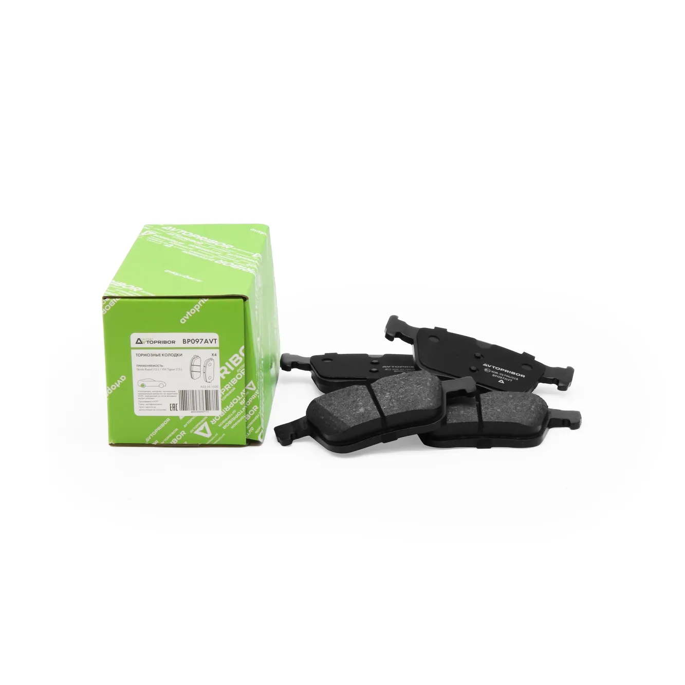 Колодки тормозные задние без датчика Skoda Rapid (12-) / VW Tiguan (15-) AVTOPRIBOR BP097AVT